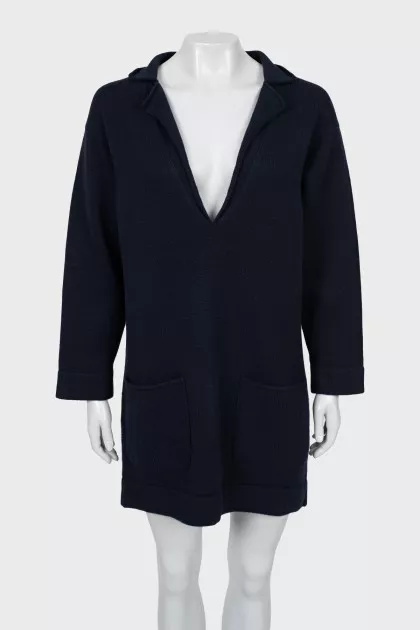 Knitted cashmere tunic