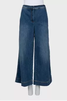 Blue culotte jeans