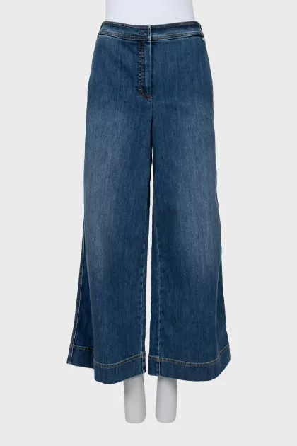 Blue culotte jeans