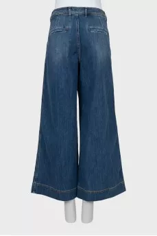 Blue culotte jeans