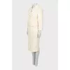 Beige jacket and skirt suit
