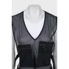 Mesh vest with patch pockets