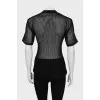 Printed mesh T-shirt