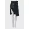 Black skirt with contrast seams
