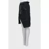 Black skirt with contrast seams