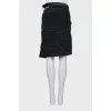 Black skirt with contrast seams