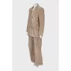 Corduroy suit with trousers