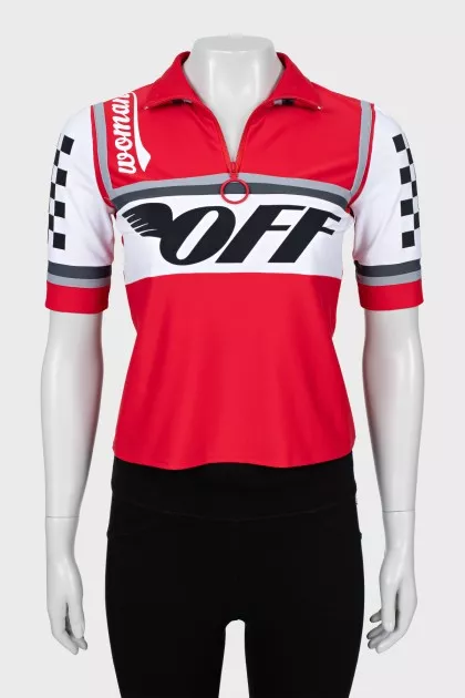 Sports T-shirt with zipper