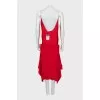 Ribbed wool dress with tag