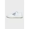 Textile sneakers with brand logo