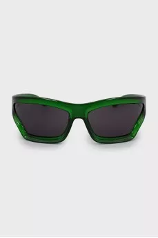 Green oval sunglasses