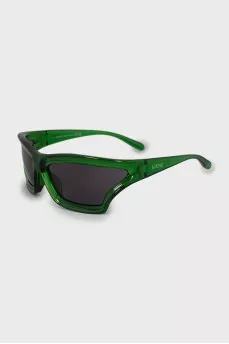 Green oval sunglasses