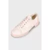 Low-heel textile sneakers