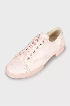 Low-heel textile sneakers