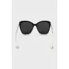 Sunglasses with gold temples