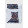 Floral scarf with fringe