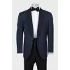 Men's jacket with sash and bow tie