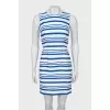Slim fit striped dress