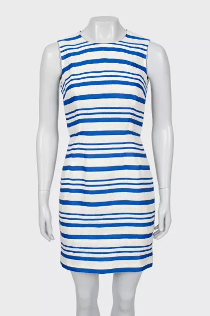 Slim fit striped dress