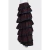 Vintage ruffle maxi skirt