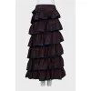 Vintage ruffle maxi skirt