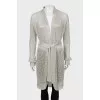 Silver knitted cardigan