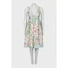 Floral dress with bow