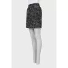 Tweed mini skirt