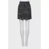 Tweed mini skirt