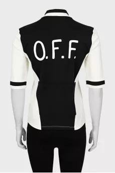 Slim fit T-shirt in black and white