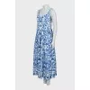 Printed sundress with raised seams