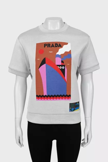 Oversized printed T-shirt
