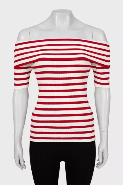 Off Shoulder T-Shirt with Tag