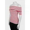 Off Shoulder T-Shirt with Tag