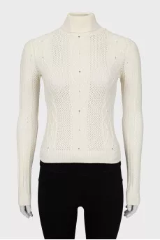 Beige golf with perforation