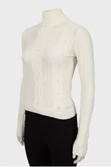 Beige golf with perforation
