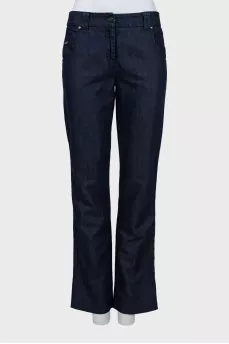 Джинсы straight fit синего цвета