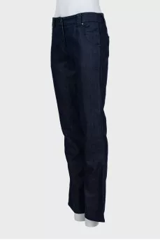 Джинсы straight fit синего цвета