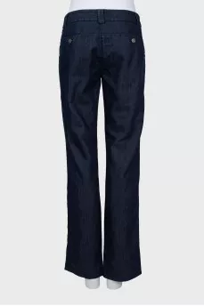 Джинсы straight fit синего цвета