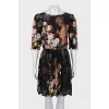 Printed silk dress