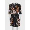 Printed silk dress