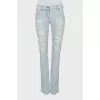 Mid-rise jeans with ripped effect