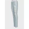 Mid-rise jeans with ripped effect