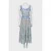 Silk maxi dress with straps