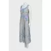 Silk maxi dress with straps