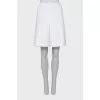 White pleated skirt