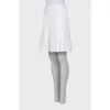 White pleated skirt