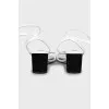 Black and White Tie Sandals