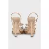 Leather sandals with thin straps
