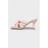 Beige leather sandals